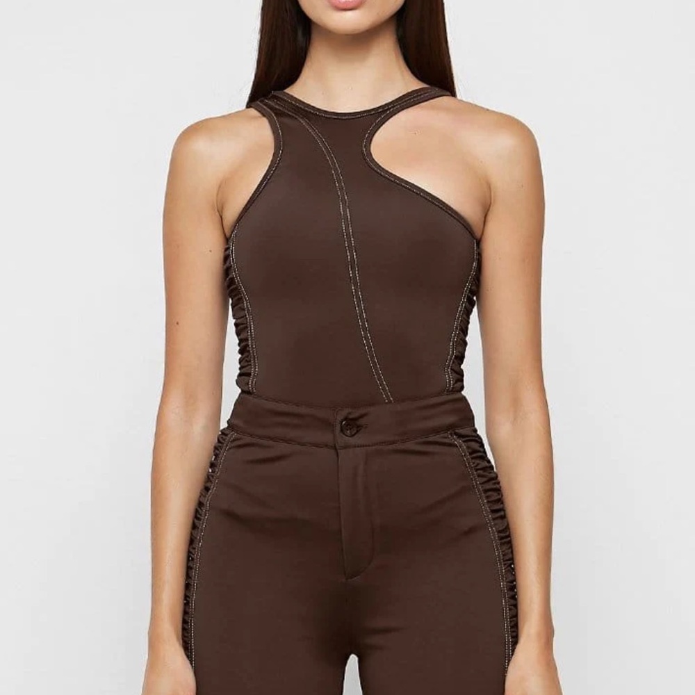 Maniere DE Voir Brown Bodysuit